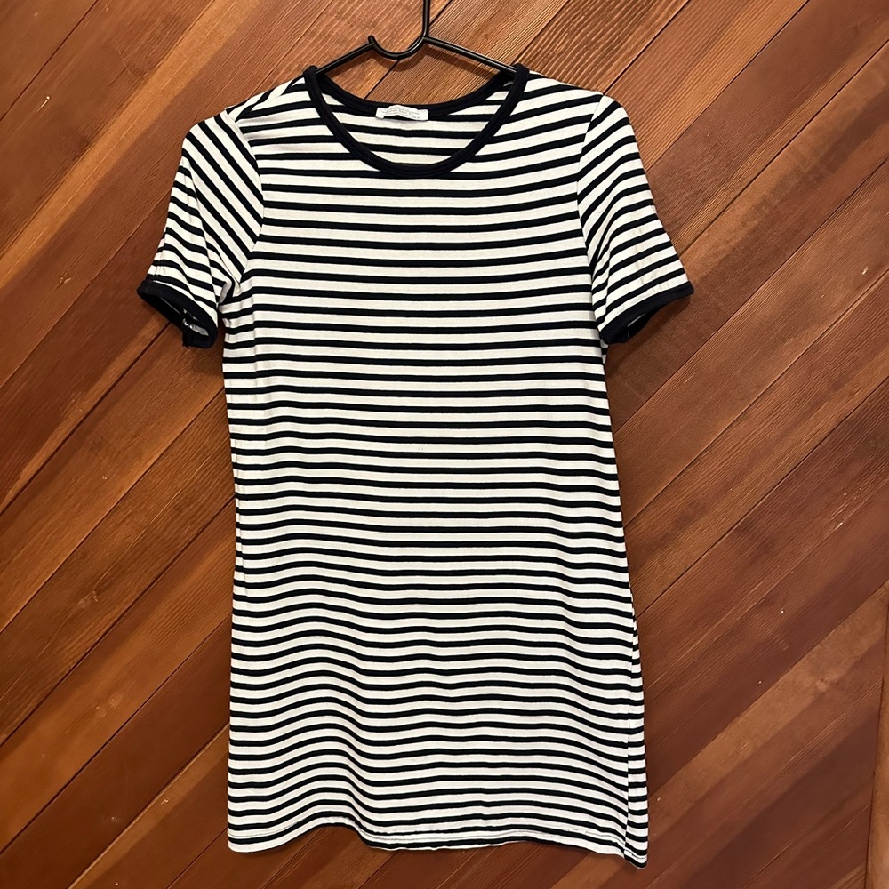 Zara Striped T-shirt dress. Size small